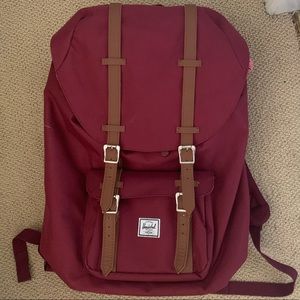 Herschel Burgundy Little america Backpack
